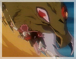 Atalante attacking Hikaru (Anime)