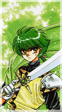 Ferio with his blade (Manga)