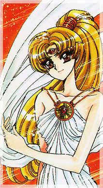 Presia in her weapon creating outfit (Manga)