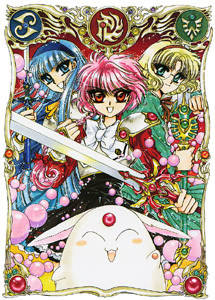 Hikaru, Umi, Fuu and Mokona