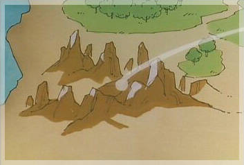 South West corner, the cliffs where the Knights met Clef.