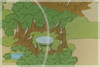 Across the river from the Forest of Silence lies the Spring of Eterna.